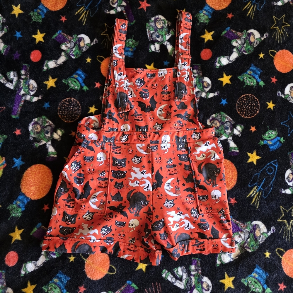 Blackmilk Trick Or Treat Halloween Overalls XXL